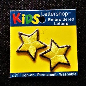 Iron-on, Washable Star Patches